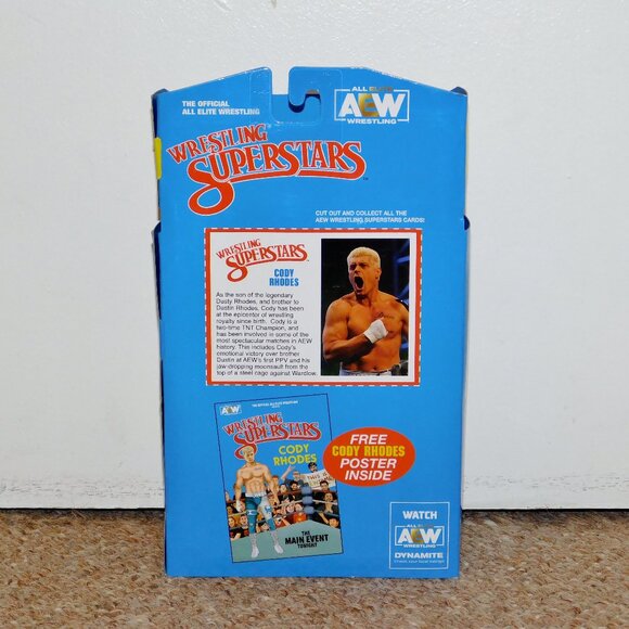 2021 Jazwares AEW Unmatched LJN Cody Rhodes Figure MIB New All Elite Wrestling - Picture 2 of 9